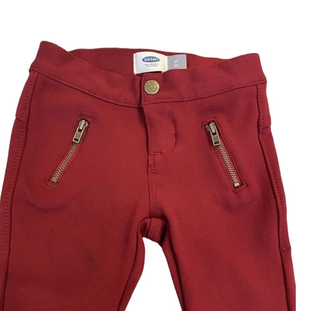 Old Navy 2T Maroon Stretchy Pants